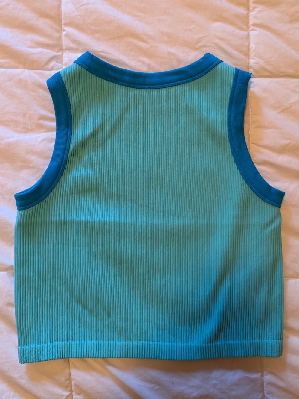 FP XS/S Make It Happen Ribbed Brami Aqua Sky Combo EUC